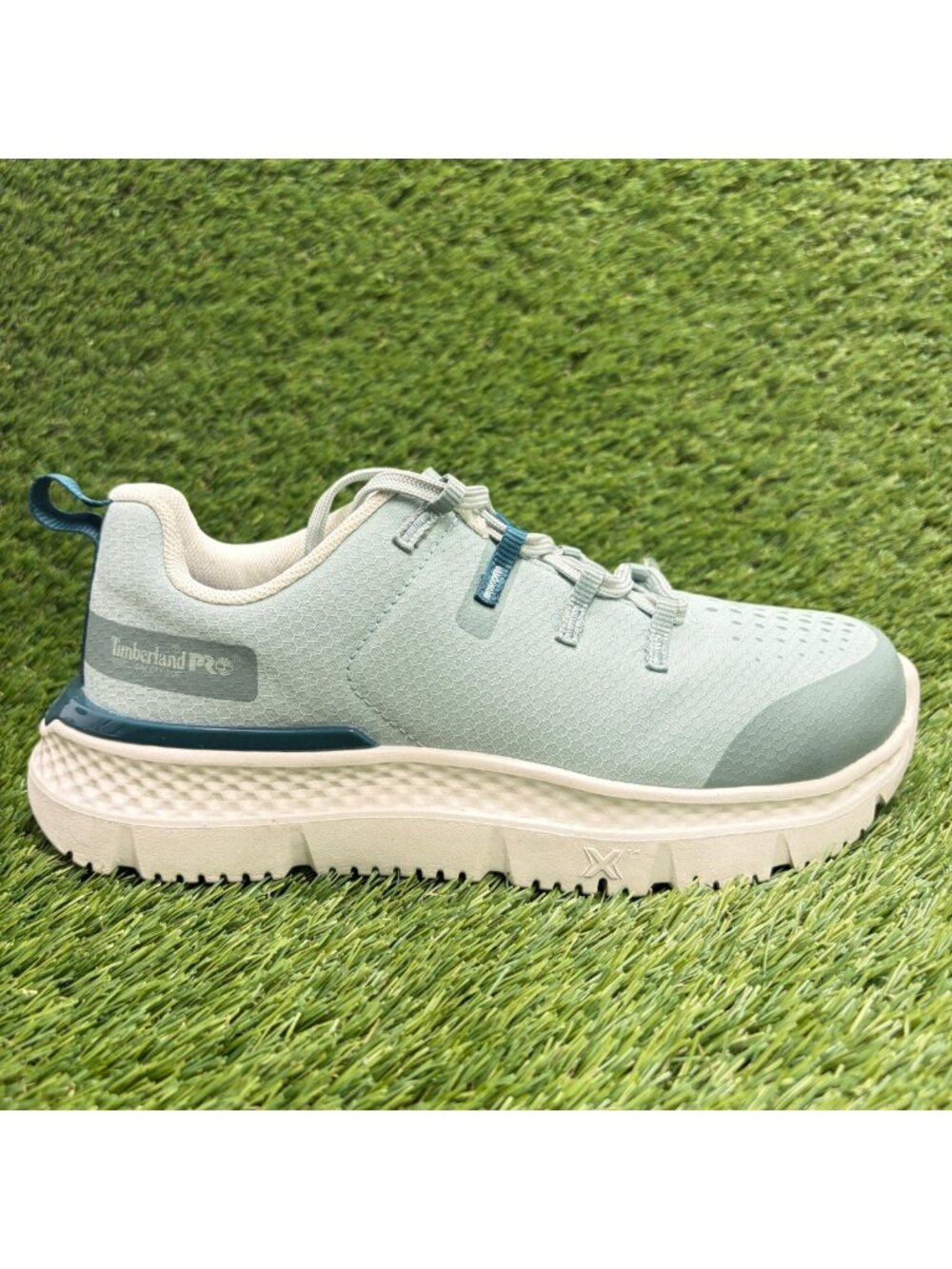 Timberland PRO Intercept Womens Size 6.5 Blue White Steel Toe Safety Work Shoes